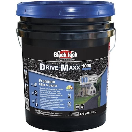 DriveMaxx 1000 6455930 Premium Filler And Sealer, Liquid, Black, 475 Gal Pack